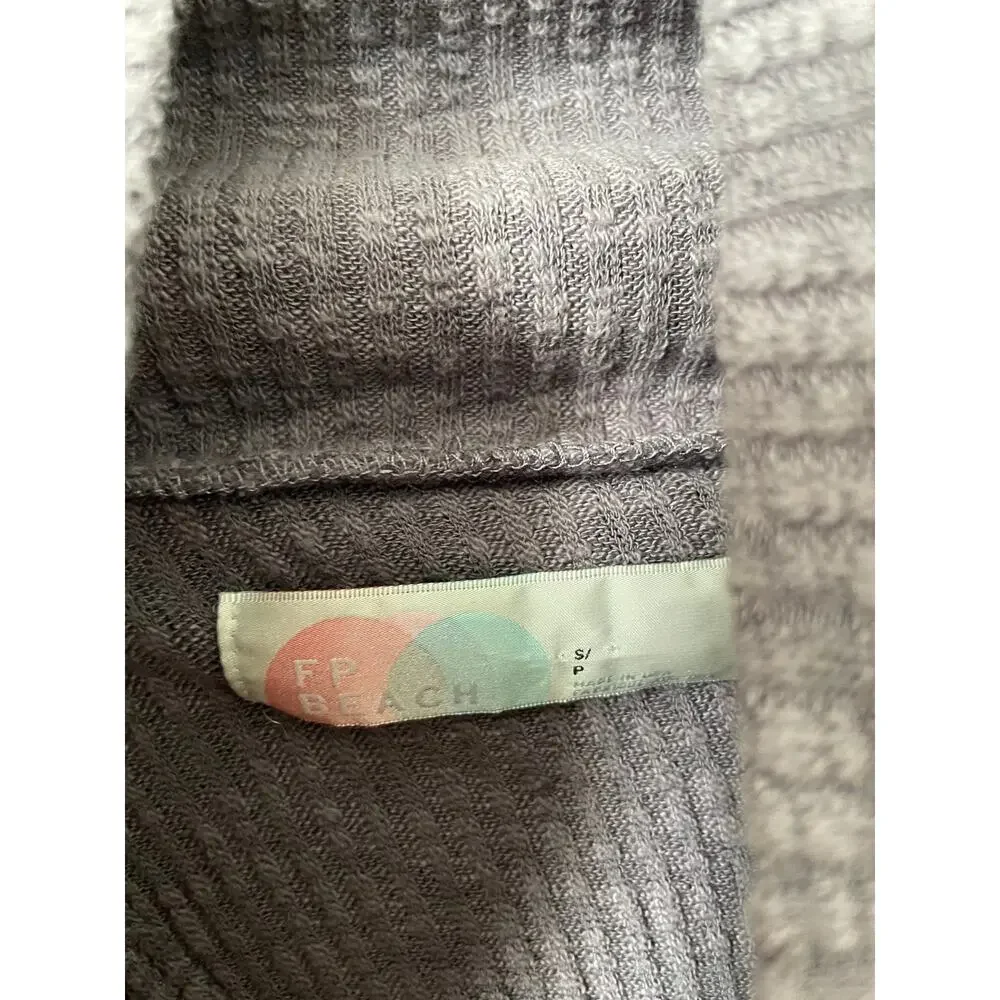 Free People FP Beach World Traveler Pull Over Purple Gray Size Small